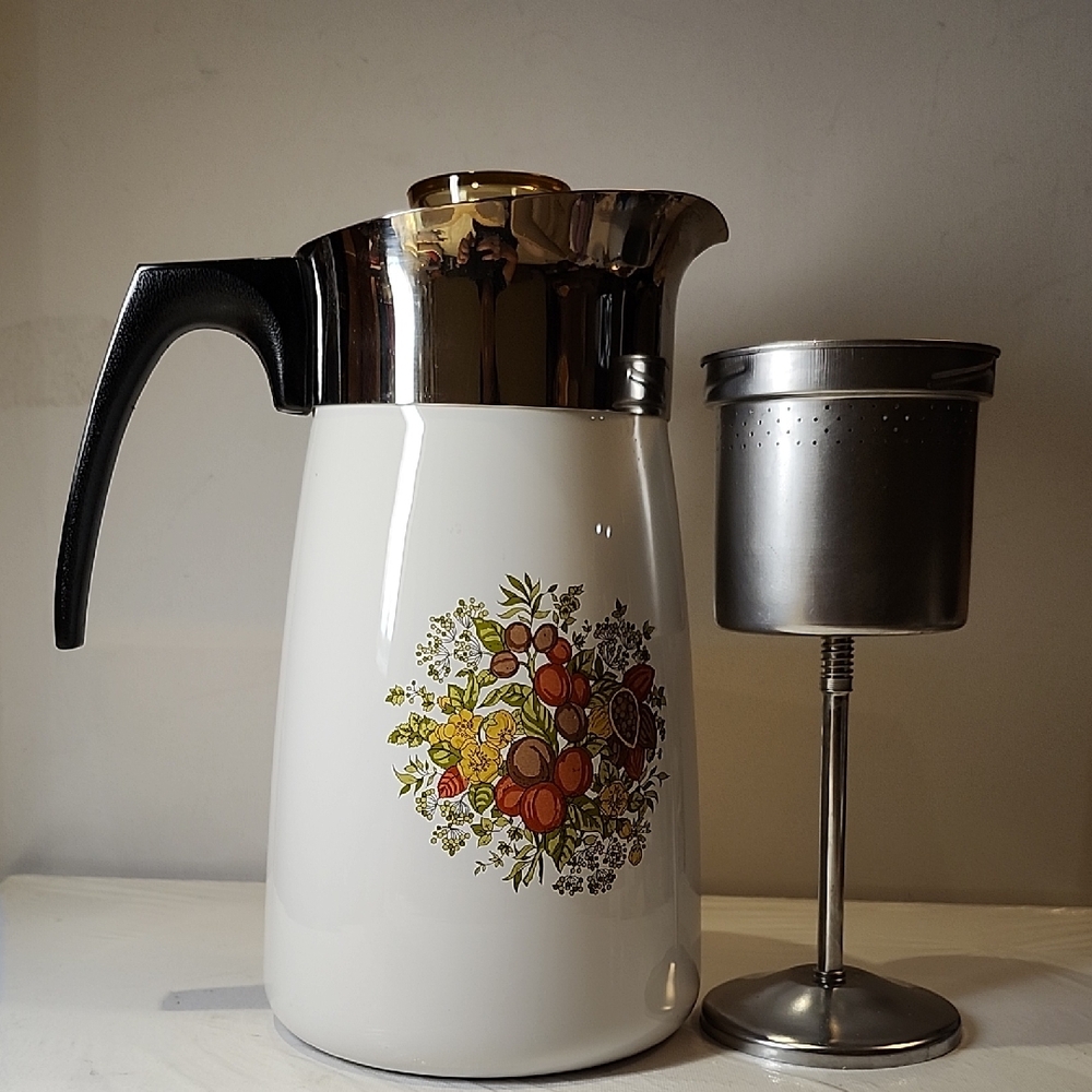Vintage Corning Ware Pot P-149-b 1.5l 10 Cups Made In Canada Coffee Maker